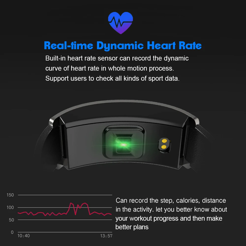 Smartband для мужчин и женщин водонепроницаемый спортивный смарт-Браслет фитнес-трекер кровяное давление шагомер наручный браслет для часов