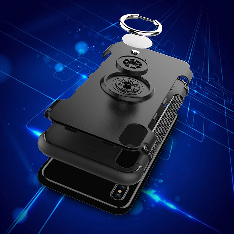 Suntaiho Shockproof Holder Phone Case for iPhone XS MAX case 8 plus for Xiaomi Redmi note 5 Pro case for Samsung note9 note8 S9 Suntaiho Shockproof Holder Phone Case for iPhone XS MAX case 8 plus for Xiaomi Redmi note 5 Pro case for Samsung note9 note8 S9