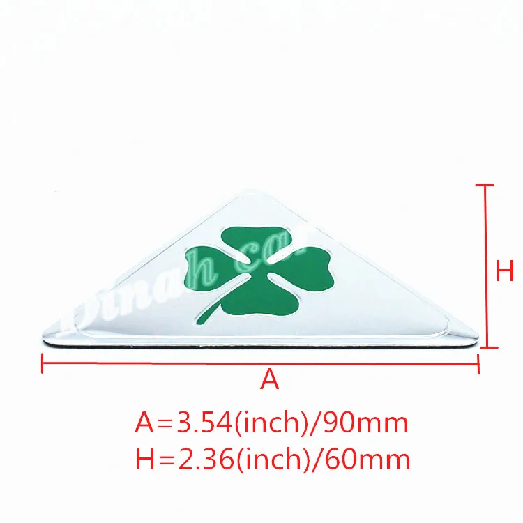 1 шт. Sportiva Quatrefoil Green Delta Автомобильная боковая наклейка с задним багажником наклейка для украшения интерьера автомобиля Наклейка для Alfa Romeo