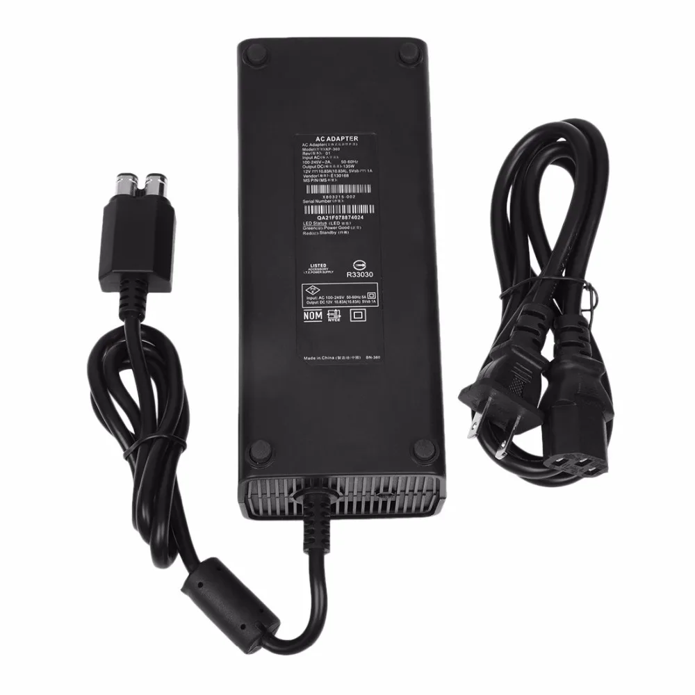 Для Microsoft XBox 360 Slim 135W блок питания AC адаптер Зарядное устройство 220V зарядка Шнур