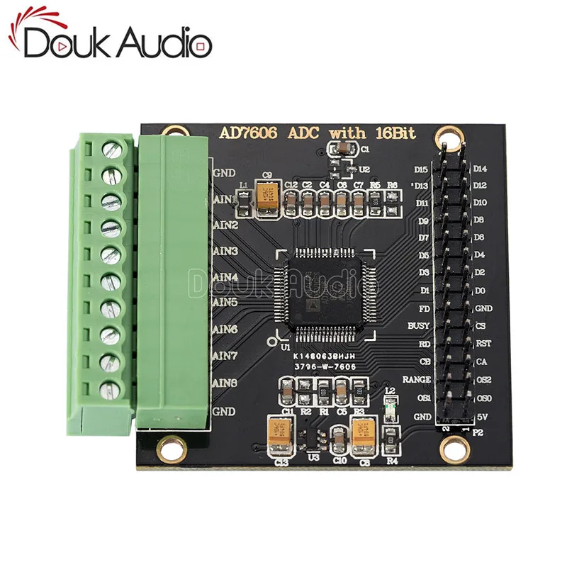 AD7606 8 канальный синхронный AD Модуль сбора данных DAS 16 бит ADC 200Ksps|ЦАП| |