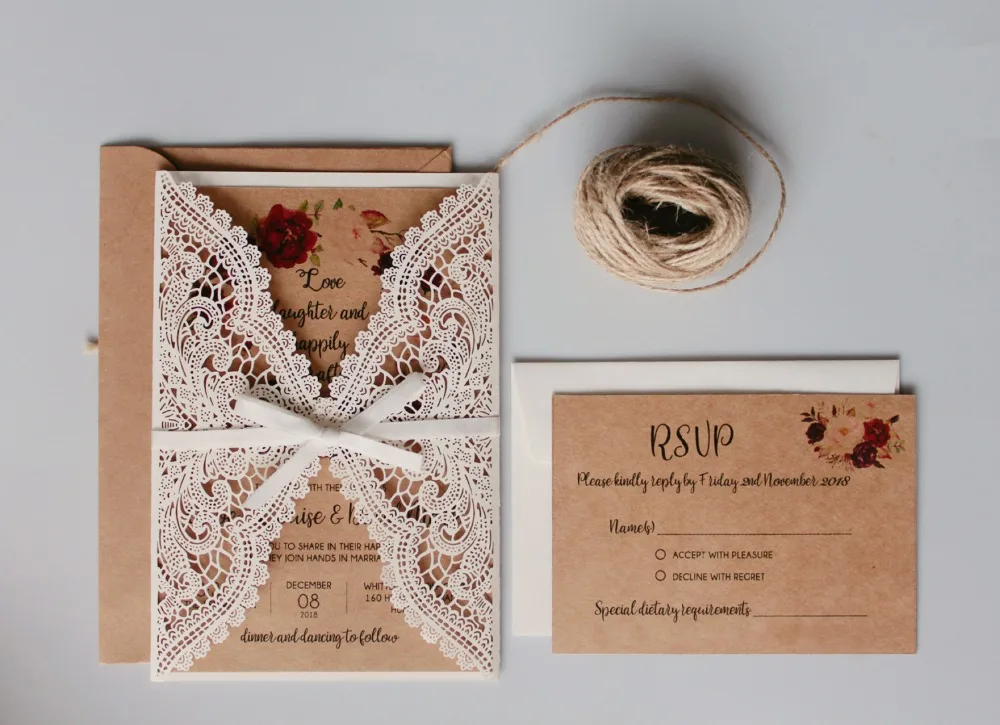 Vintage Invitations Suit