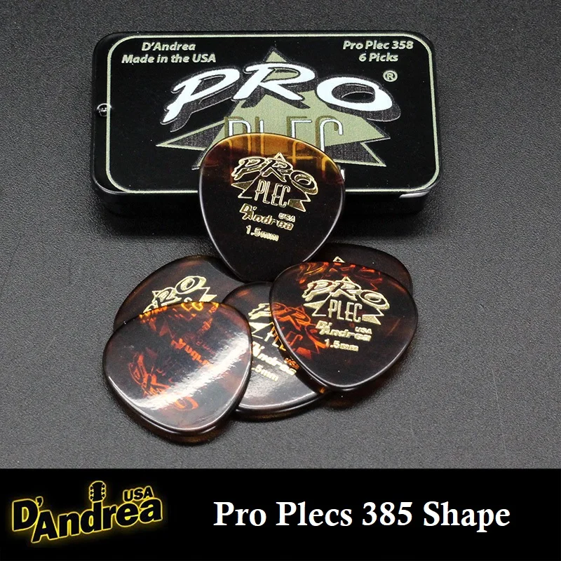 385 D'Andrea USA Pro Plecs 6pc выбрать металлическая упаковка - Цвет: 385