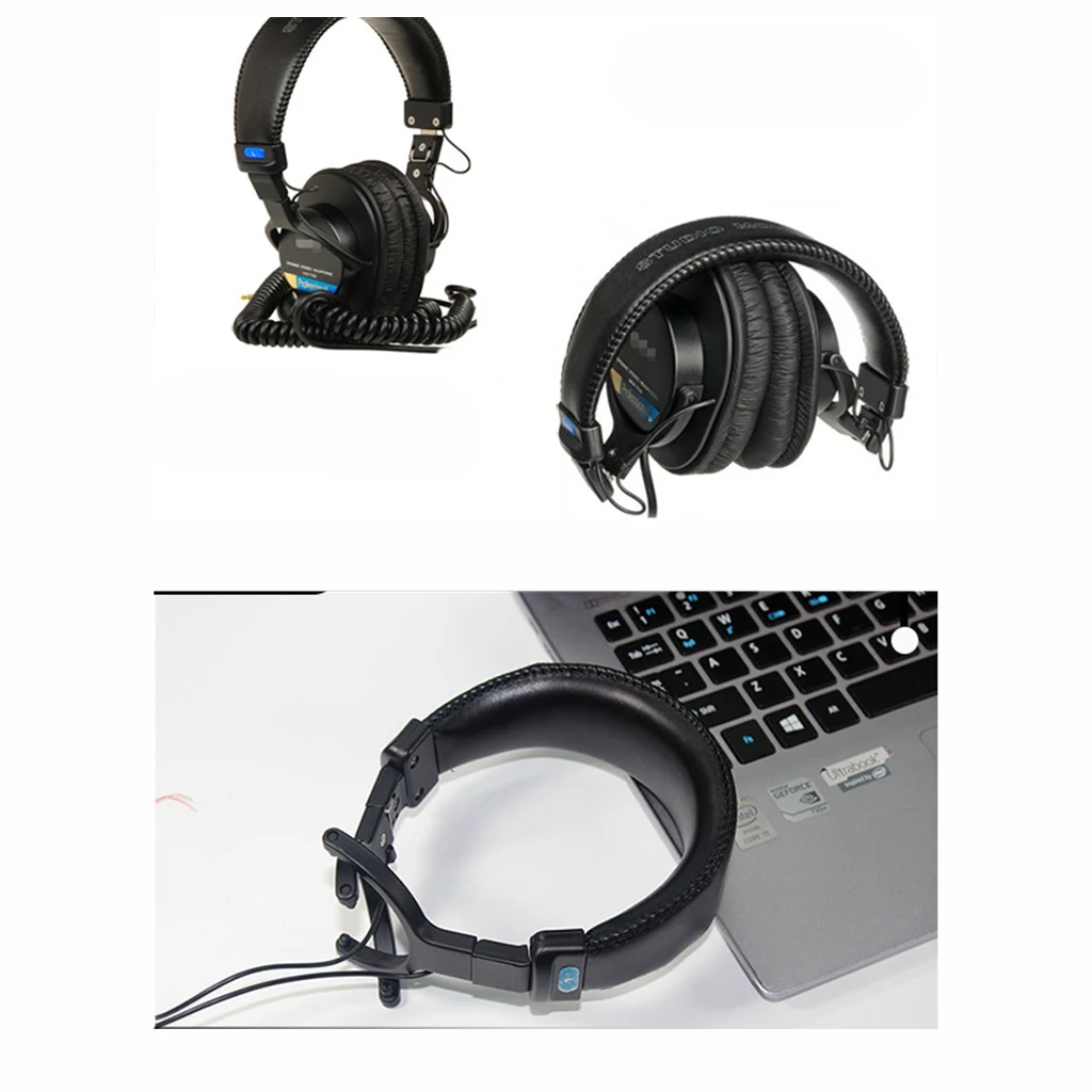 Replacement Top Headband Pad Cushions Repair Parts Compatible with MDR 7506