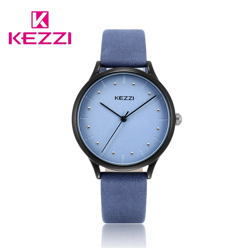 

KEZZI Brand Fashion Leather Men Watches Big Dial Waterproof Quartz Wristwatches Casual Sport Student Watch Relogio Masculino