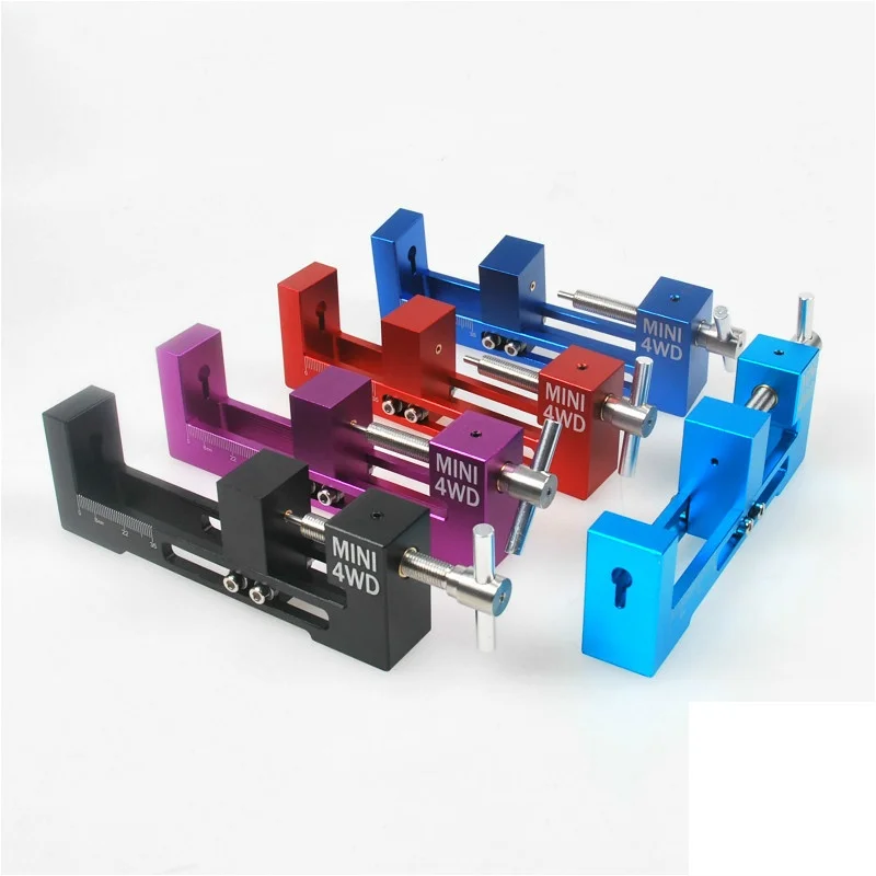 

Aluminum Alloy 4WD Tire Installer Large/Small Bearing Top Rail Tyre Wheel Mounting Device Tool for RC Tamiya Mini 4WD RacingCar