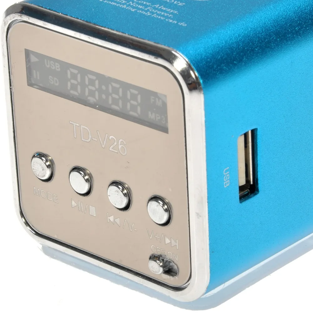 Портативный радиодинамик kebidu с ЖК дисплеем поддержка Micro SD/TF MP3 цифровой fm