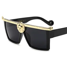 Ретро модные роскошные солнцезащитные очки Lioness для женщин и мужчин, Винтажные Солнцезащитные очки с квадратным изображением Льва, фирменные Гламурные женские солнцезащитные очки