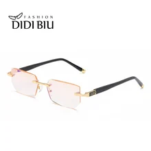 Очки для чтения без оправы DIDI, прямоугольные оптические очки для зрения, очки для дальнозоркости с диоптриями 1,0-4,0 UN944