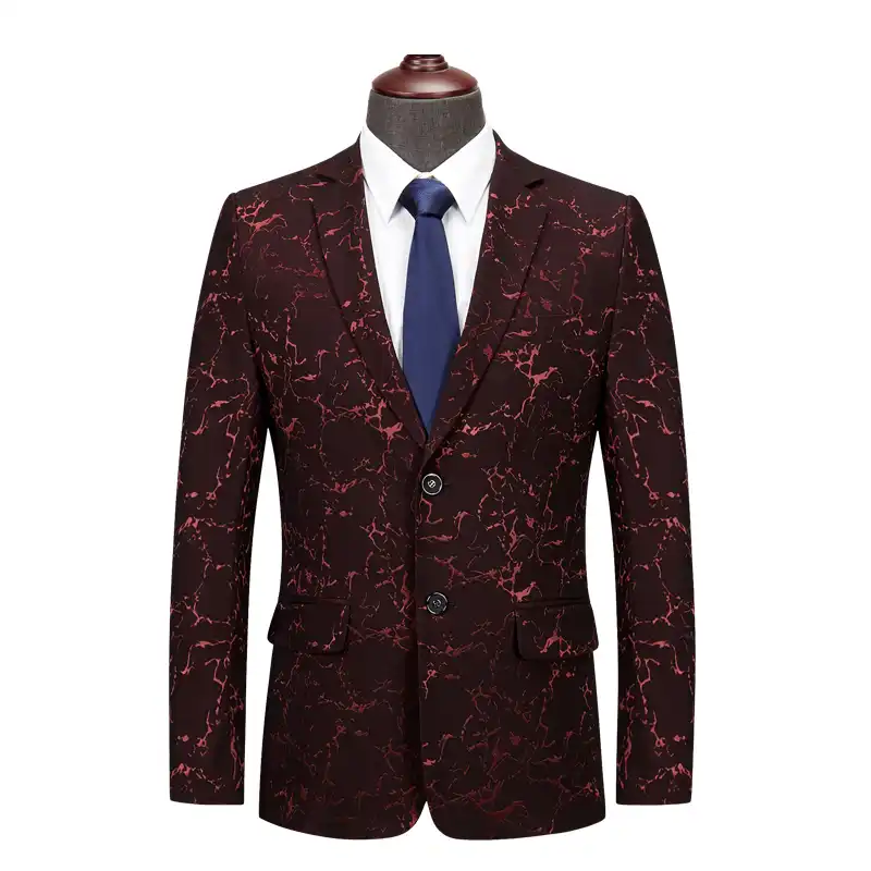 Herbst Herren Anzug Jacke Blau Lila Wein Rot Manner Blazer Mantel Business Casual Mantel Blazer Aliexpress