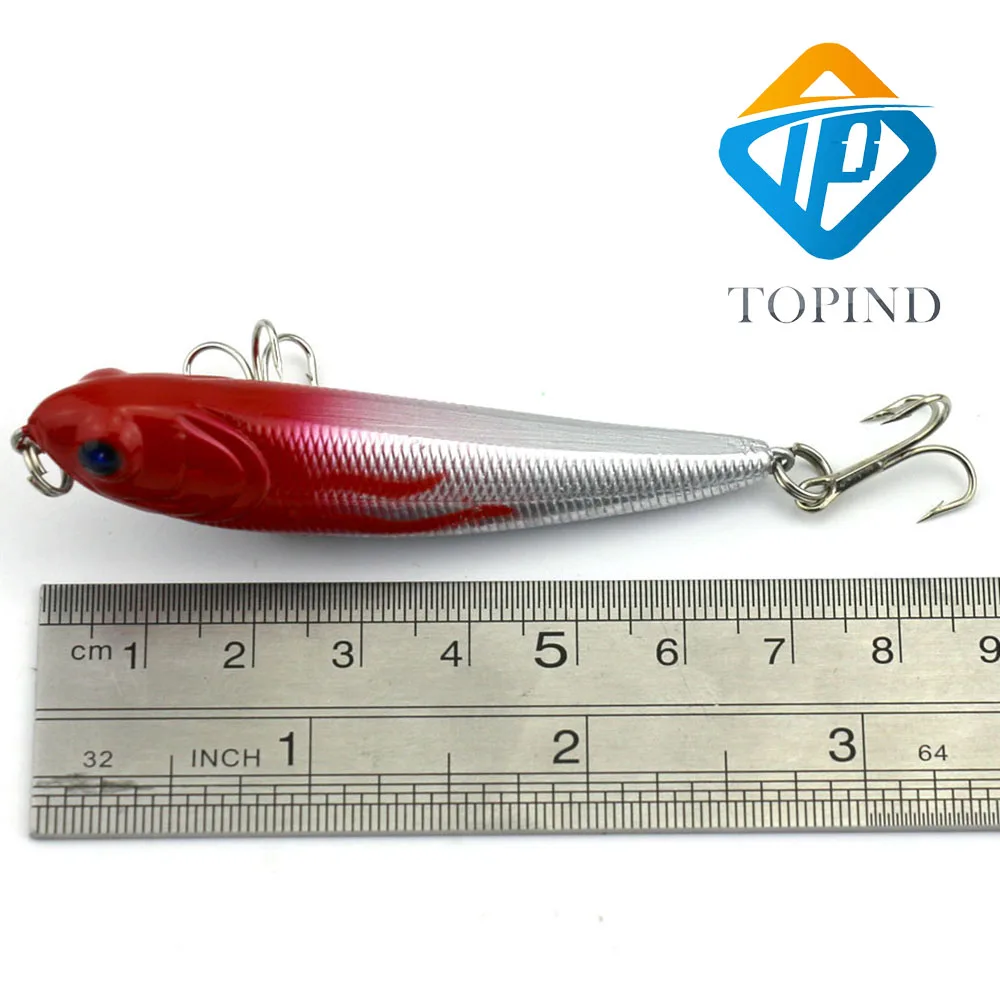 five Pencil fishing baits' size
