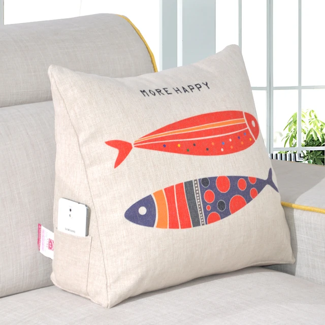 Cotton Cushion Triangle Waist Office Chair Sofa Bed Backrest Cotton Cushion Triangle Waist Office Chair Sofa Bed Backrest And Pillows For Waching Tv