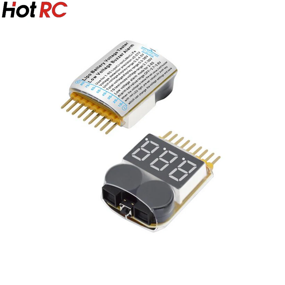 1 шт. HotRc 8S LED низкого напряжения Звуковой сигнал Lipo индикатор тестер