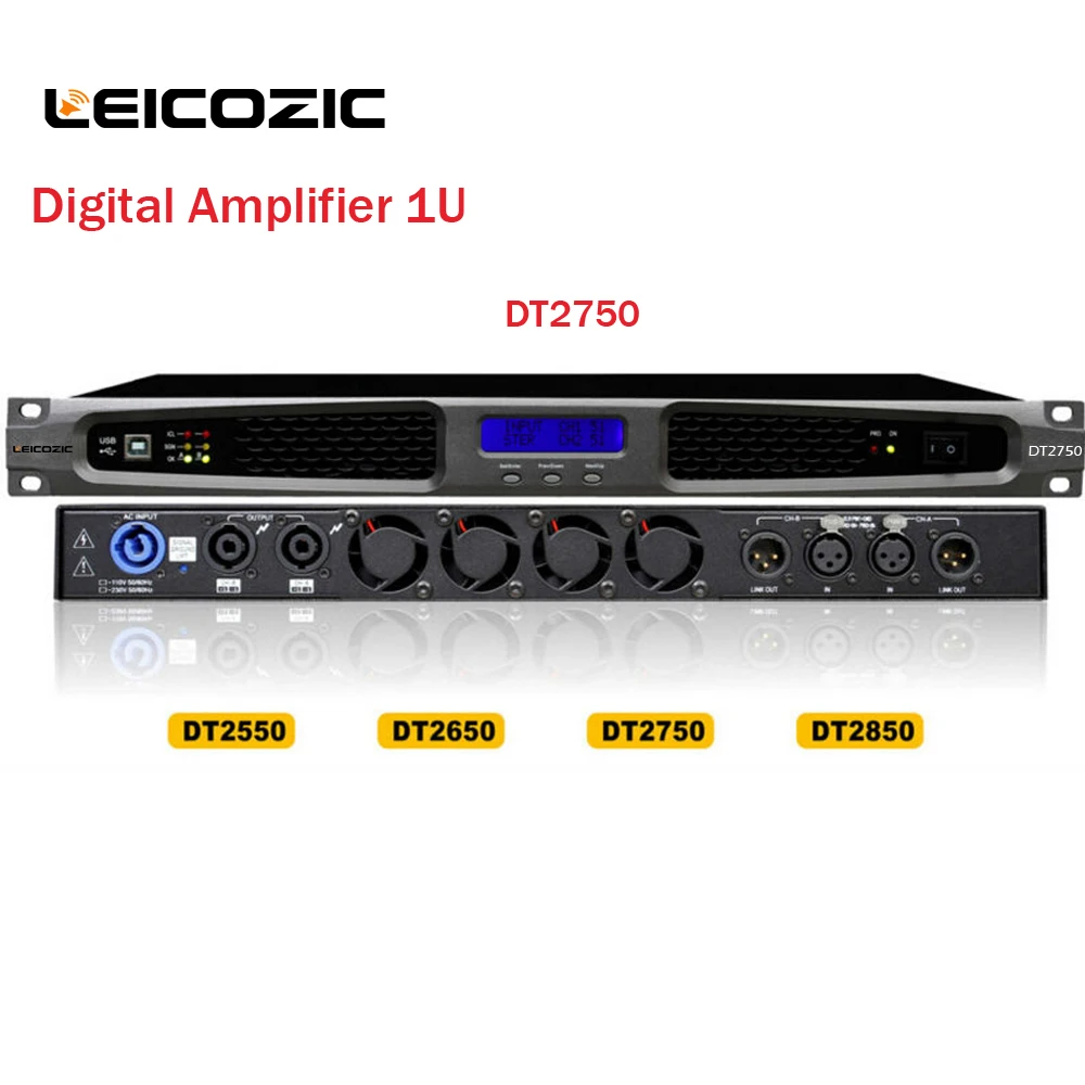 Leicozic усилитель 1200 Вт цифровой аудио класса d мощности dsp для записи сцены церкви