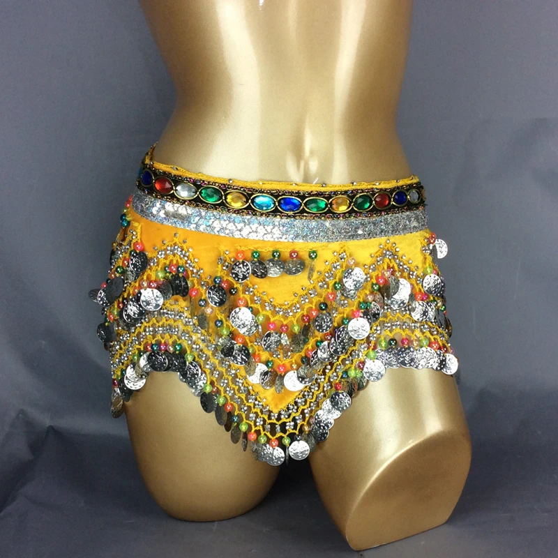 Женский шарф для танца живота с блестками и цепочкой|belly dance hip|hip scarfbelly hip scarf |