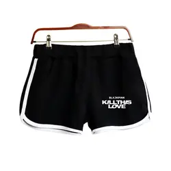 Новый KPOP BLACKPINK возвращение главная песня KILL THIS LOVE 2D печати для женщин шорты для Одежда Harajuku Дамы Лидер продаж пикантные шорты «Kawaii»