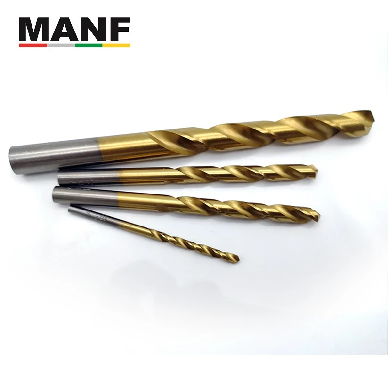 

MANF High Quality HSS Cobalt-containing Drill 6.1-8.0mm Titanium-plated Drill