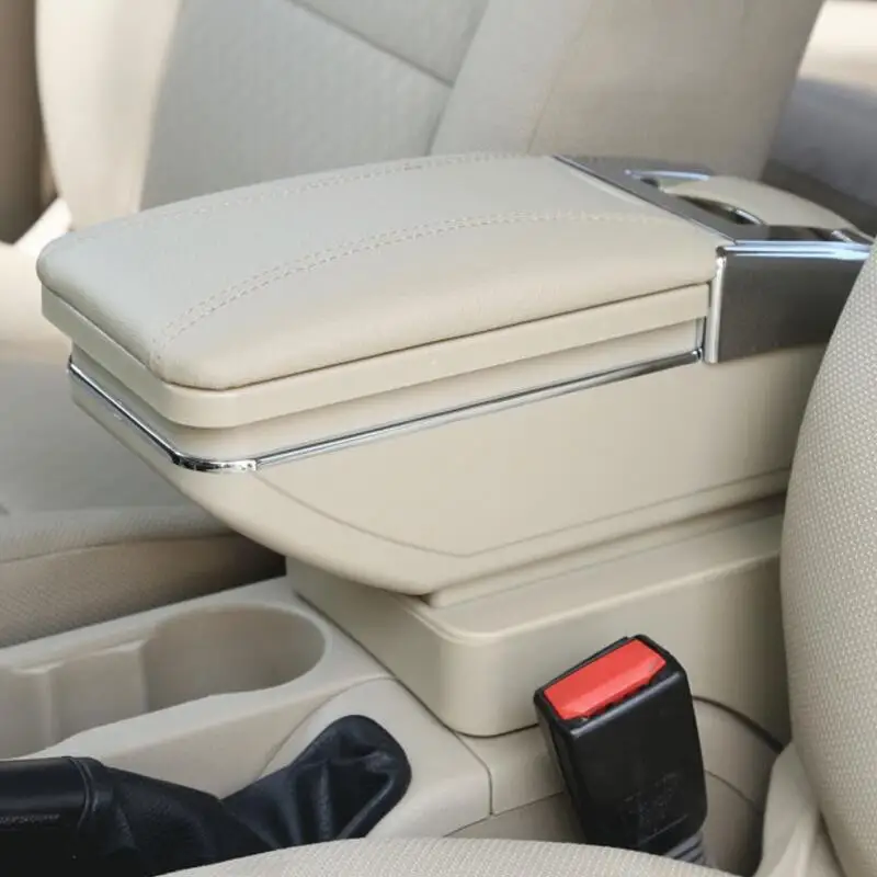 KOSOO For Hyundai Accent Armrest Box Central Store Content Box With Cup