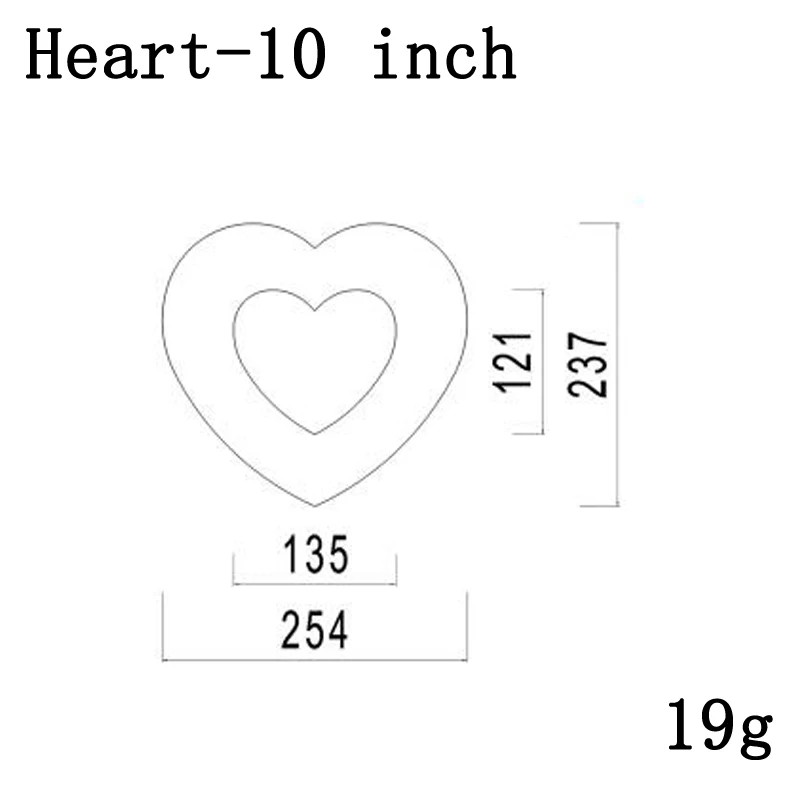 Meibum различные ПЭТ пластиковые формы для торта Любовь Сердце 0-8 цифр день рождения крем мусс десерт плесень украшения Кондитерские инструменты - Цвет: Heart-10 inch