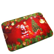 40*60 см Рождество HD Печатный Нескользящий Впитывающий Коврик для ванны водонепроницаемый домашний декор 161207