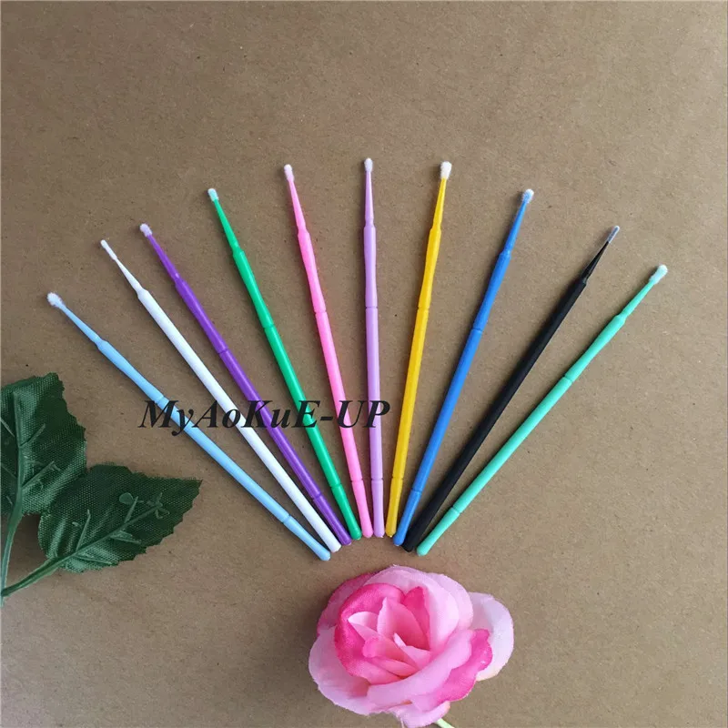 

Disposable Makeup Brushes Micro brushes Eyelash Extension Tools 300pcs/lot Individual Applicators Eyelash Mascara Wands