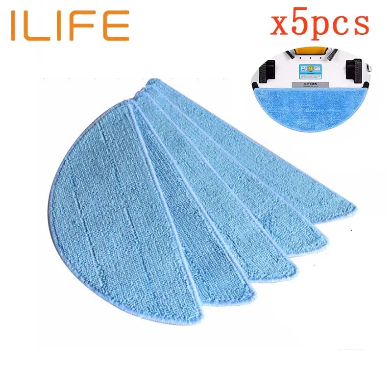 

5 pcs/set Mop Cloth accessories for chuwi ilife v5s ilife v5 pro ilife x5 V3+ V5 V3 v5pro V50 V55 vacuum cleaner parts cleaning