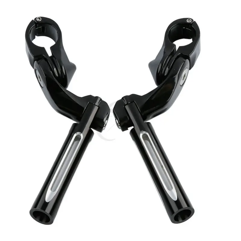 

Motorcycle 1 1/4" 32mm Adjustable Foot Pegs Short Angled Footpeg Mount Bracket For Harley