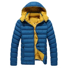 2016 Winter Jacket Men Fashion Hooded Collar Outdoors Casual Windproof Waterproof Thicken Warm Men Down Cotton Clothes