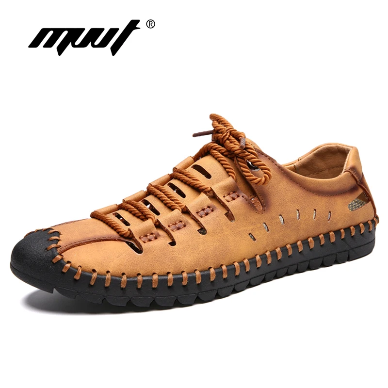

Size 48 Comfortable Men Loafers Summer Casual Men Shoes Quality Nubuck Leather Shoes Men Flats Hot Sale Moccasins Hollow Shoes