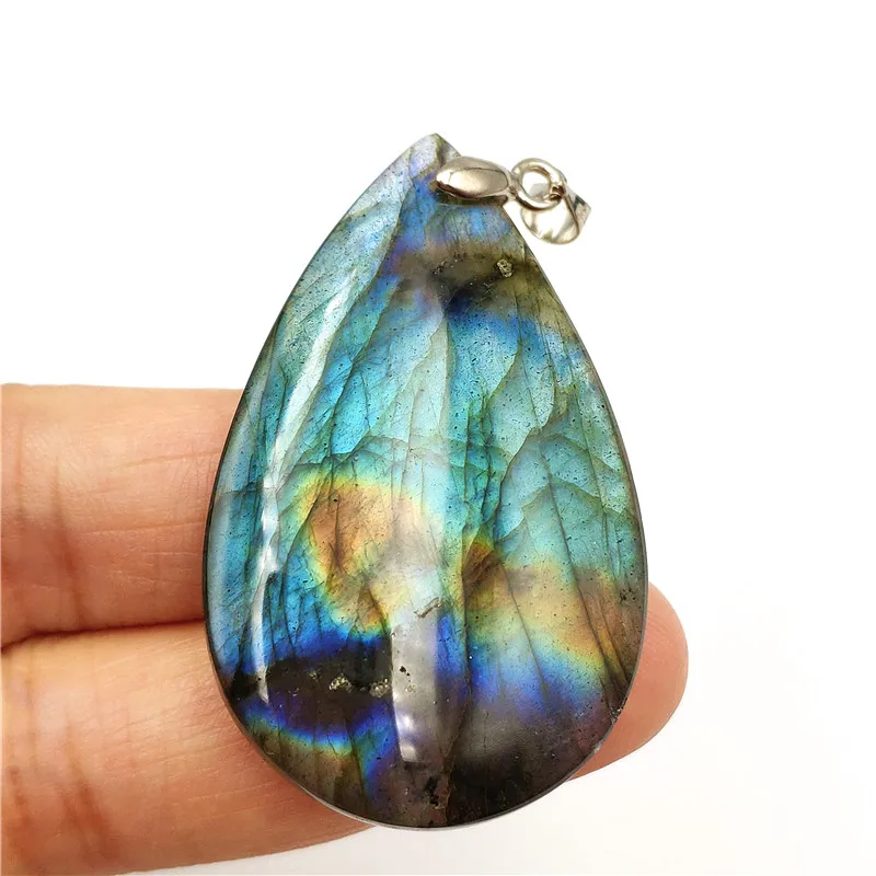 Natural Labradorite Necklace Pendant (2)