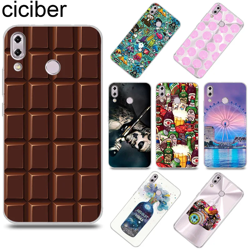 

ciciber Beer Chocolate Cover for ASUS Zenfone 5 5Z ZE620KL ZS620KL Soft TPU Phone Case for Zenfone 5 Lite 5Q ZC600KL Funda Coque