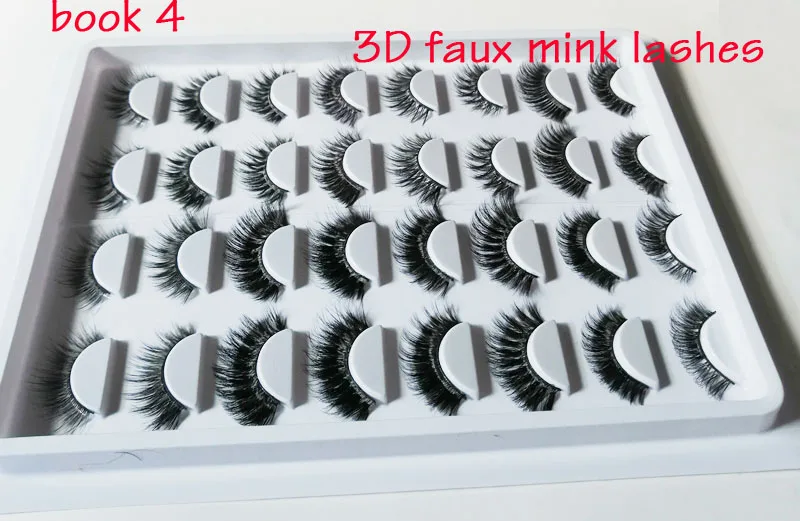 Reusable Classic Beauty False Eyelashes 3D Long Lasting Lashes Natural Black Mink 2 | Красота и здоровье