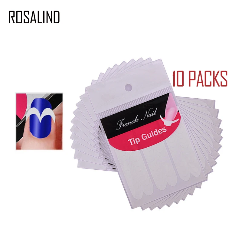 

Rosalind Smile Tips Sticker Guide Stencil French Smile Nail Guide Stickers Manicure Pedicure Accessories Decoration