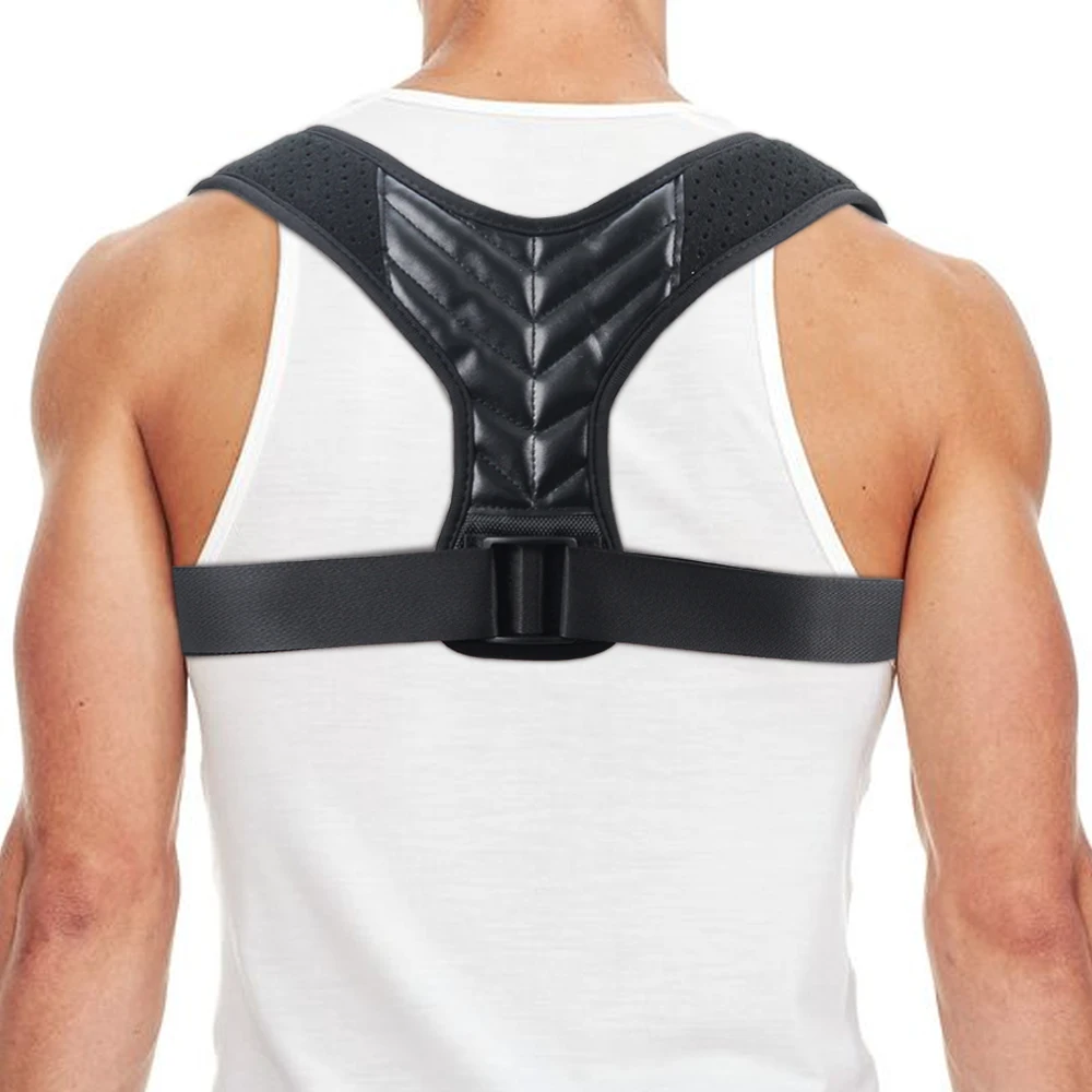 

Aptoco Brace Support Belt Adjustable Back Posture Corrector Clavicle Spine Back Shoulder Lumbar Posture Correction Dropshipping