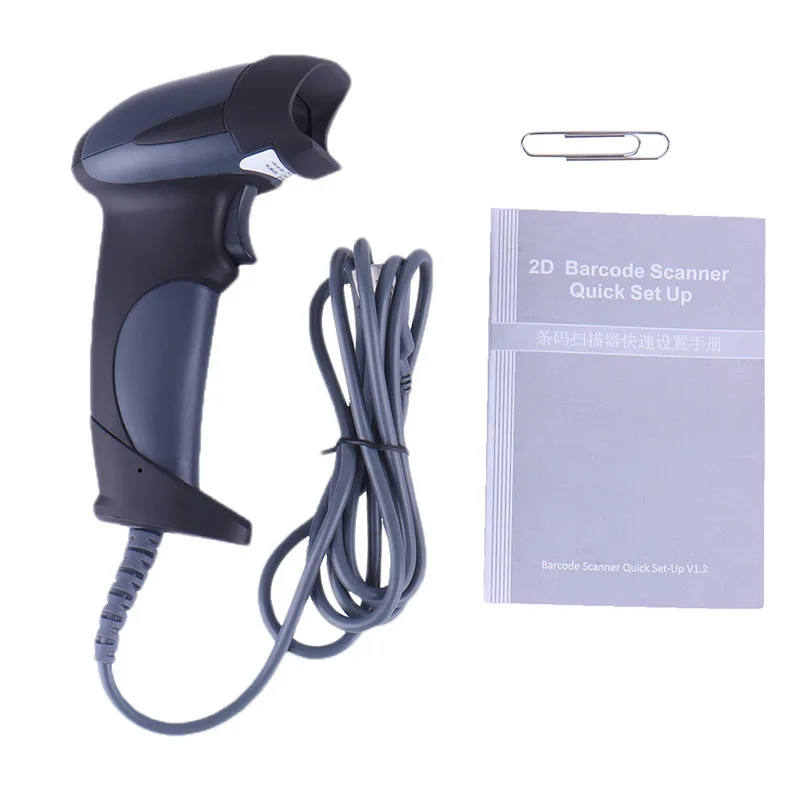 2D barcode scanner USB 2D Handheld Barcode Scanner for QR Code, Data Matrix and PDF417 Code Bar code scanner low cost plastic combo membership loyalty card with qr code barcode