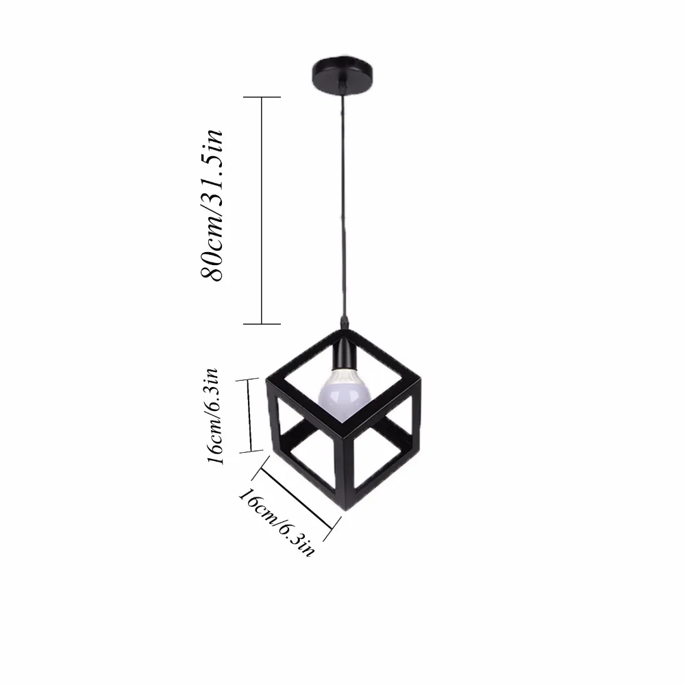 

LAZG Modern Simple Metal Pendant Light for Kitchen Island, Black Finish Shade Ceiling Hanging Lighting with 2-Pack Cords