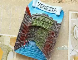 Итальянская, венецианская Gondola Ponte dei Sospiri туристические Путешествия Сувенир 3D Смола декоративный магнит для холодильника ремесло