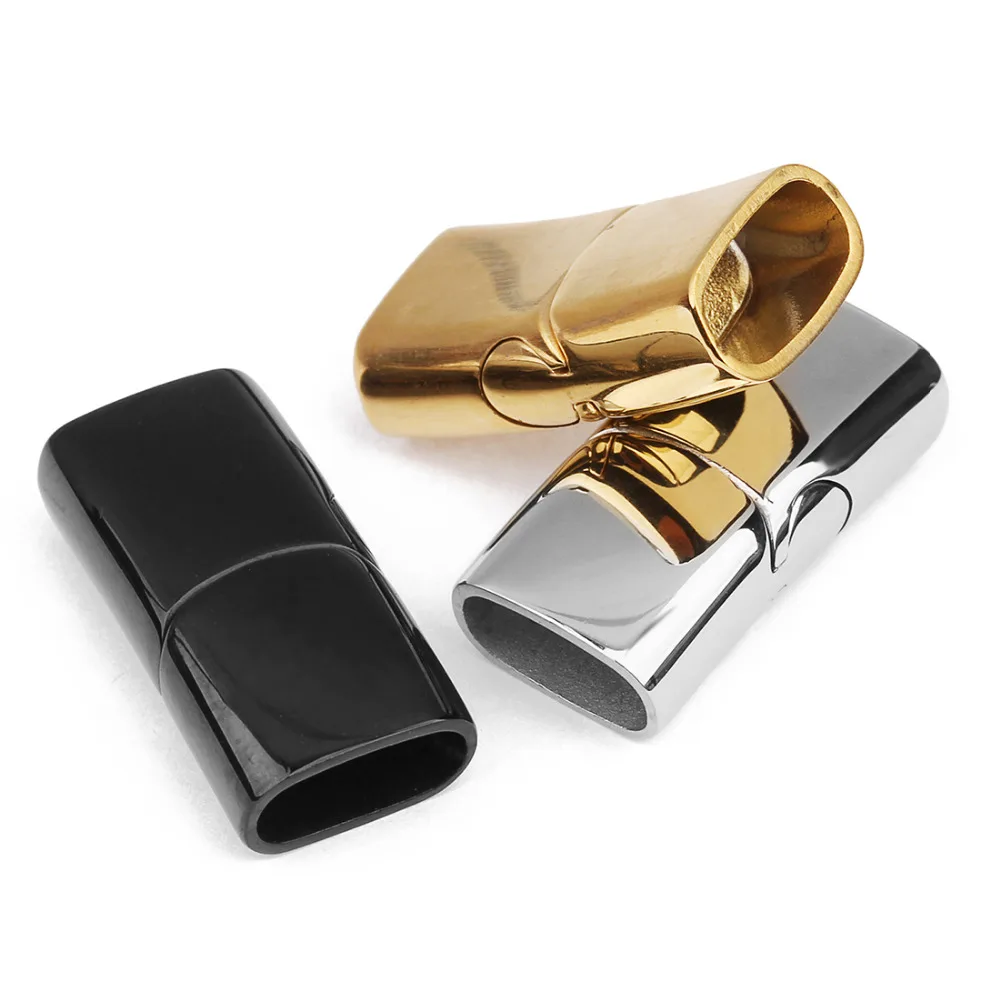 

Fostfo Stainless Steel Magnetic Clasps Leather Cord Clasps Leather Bracelet End Clasps Connector Jewelry Findings