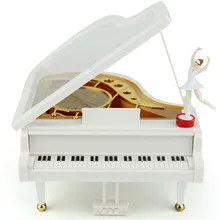 Home Decor Musicbox Фортепиано music box Заводной Тип поворотный балерина Музыкальная шкатулка для детей девочек женщин Рождественский подарок