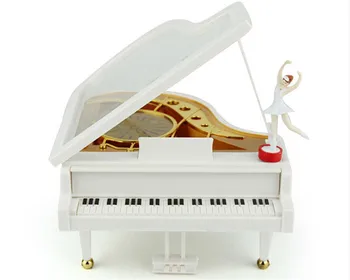 

Home Decor Musicbox Piano music box Clockwork Type Rotary Ballerina Girl musical box for kid girls women Christmas gift