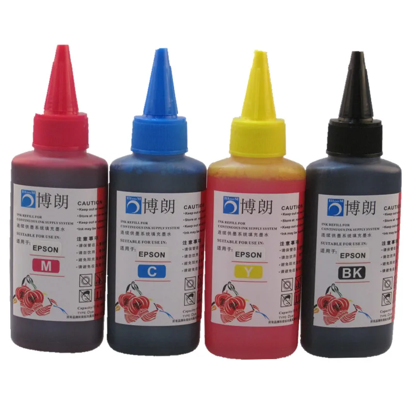 400ML Universal Refill Ink kit for Epson Printer Dye Ink tank all model 4 color CISS Cartridge