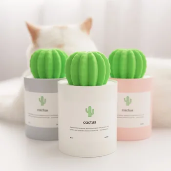 

280ML Mini Cactus USB Desktop Portable Ultrasonic Air Humidifier Mist Maker Fogger for Home and Office