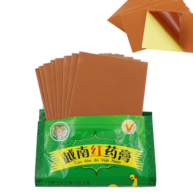 

2017 Health Care Vietnam Red Tiger Balm Patch Plaster Muscular Pain Stiff Shoulders Pain Relieving Plaster 2017