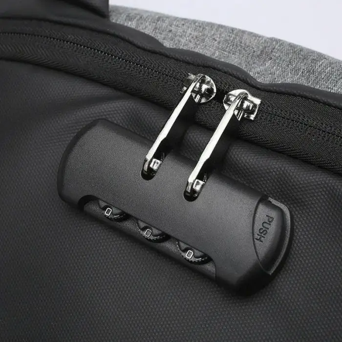 Мужской рюкзак для ноутбука 16 дюймов Противоугонная дорожная сумка с usb-портом для зарядки LT88