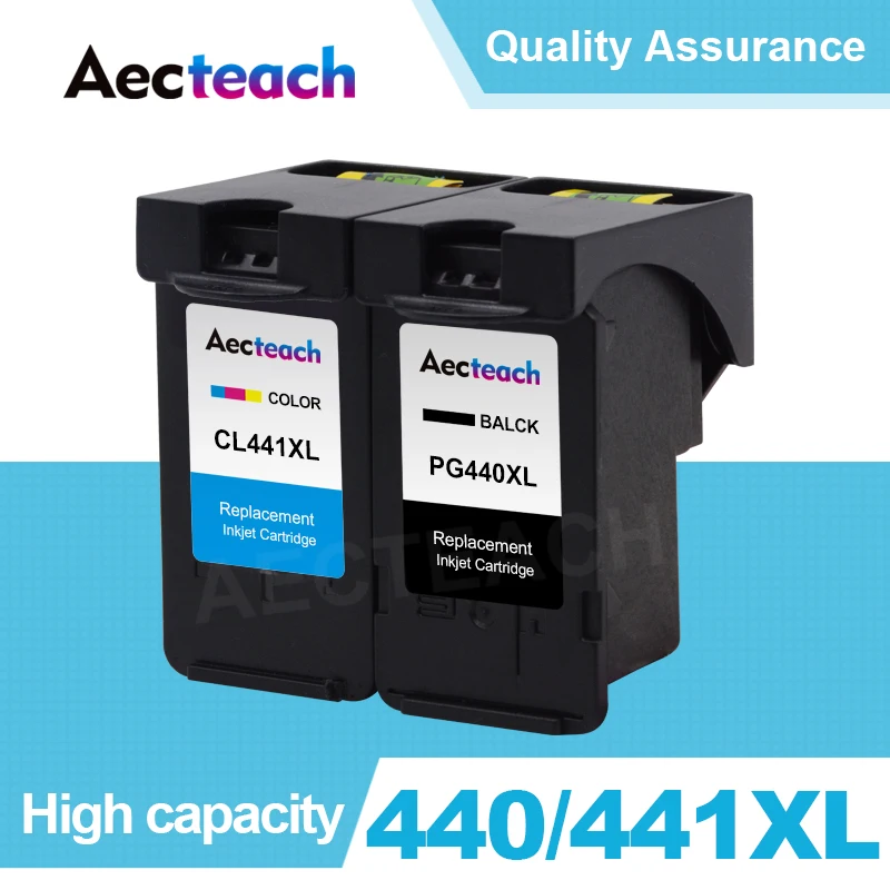 

Aecteach Refill Ink Cartridge For Canon PG 440 CL 441 XL PG440 PG-440 For Canon Pixma MG3240 MG3540 MG4240 MG3640 Printer