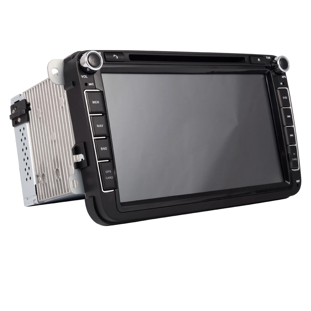 Sale 2 Din 8 Inch Car DVD Player For VW POLO PASSAT Golf Skoda Octavia SEAT LEON With 3G Radio GPS Navigation 1080P FM Free Camera 15