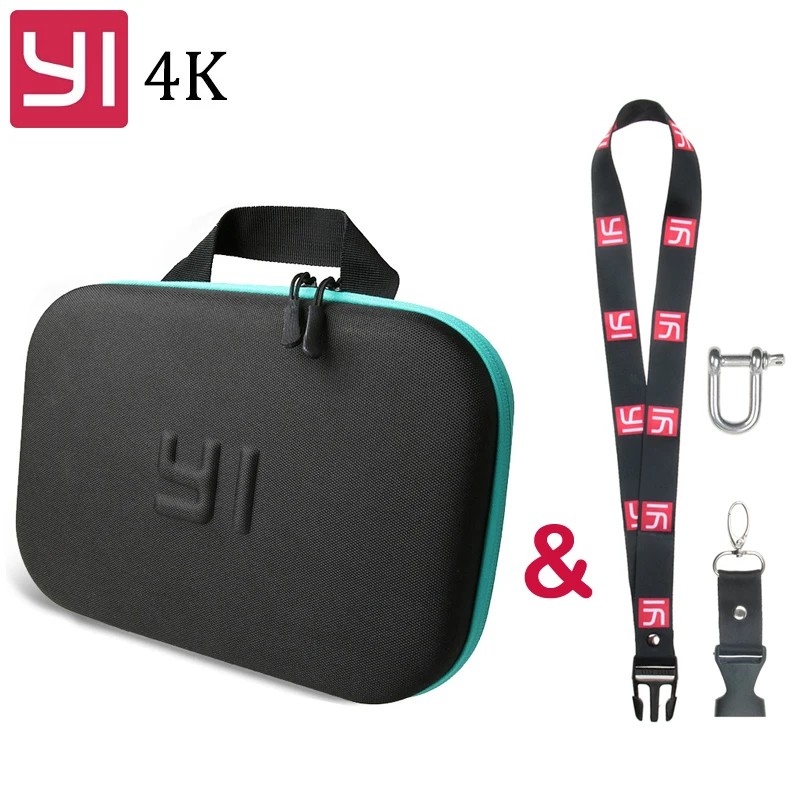 

Xiaoyi 4K Camera Bag EVA Storage Case with Neck Lanyard Strap Buckle For Xiaomi Yi 4K 2 Lite mijia Bag Yi camera Accessories