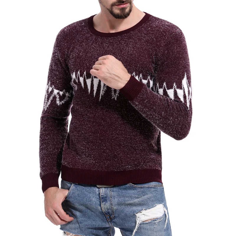 GNIBIEL осень 2018 г. для мужчин кардиган Теплый зимний корейский Slim Fit пуловер вязаный