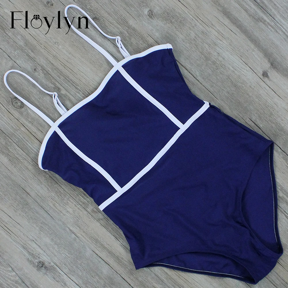 Floylyn сексуальный слитный купальник с лямкой на шее высококачественный