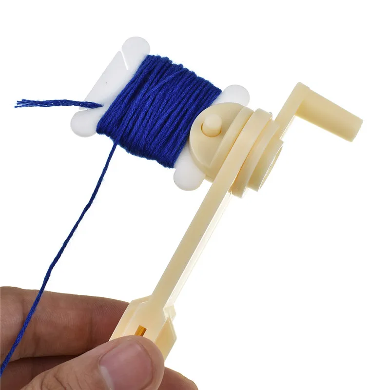1 Piece String Winder With 30pcs Embroidery Floss Plastic Thread Bobbins Floss for Storage Holder Winding Stitch Wound DIY Craft (11)